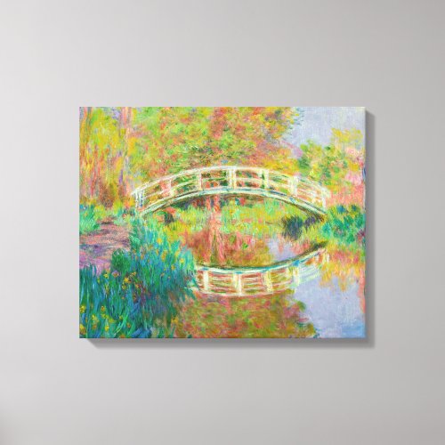 Claude Monet _ Japanese Footbridge Giverny Canvas Print