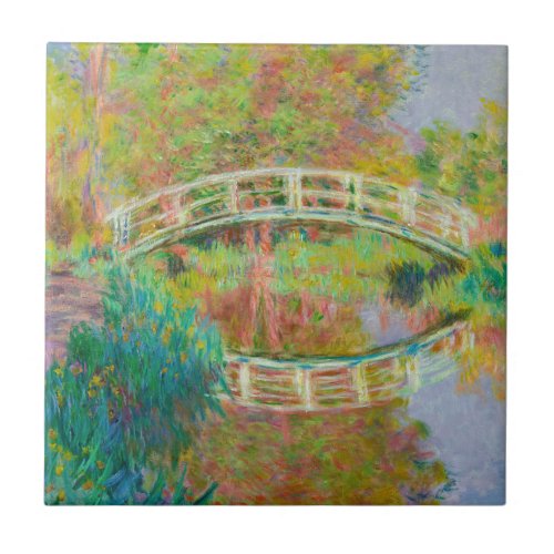 Claude Monet _ Japanese Footbridge Giverny Ceramic Tile