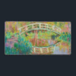 Claude Monet - Japanese Footbridge, Giverny Desk Mat<br><div class="desc">Japanese Footbridge,  Giverny (Le Pont japonais,  Giverny) - Claude Monet,  Oil on Canvas,  1895</div>