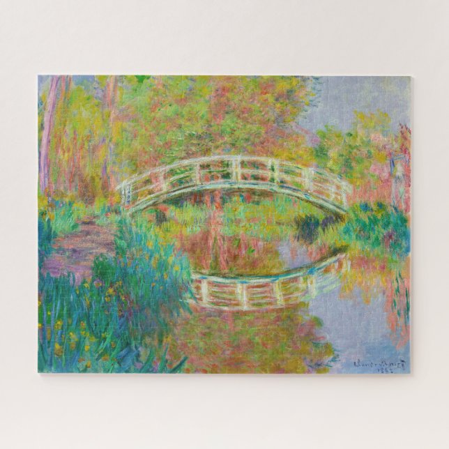 Claude Monet - Japanese Footbridge, Giverny Jigsaw Puzzle (Horizontal)