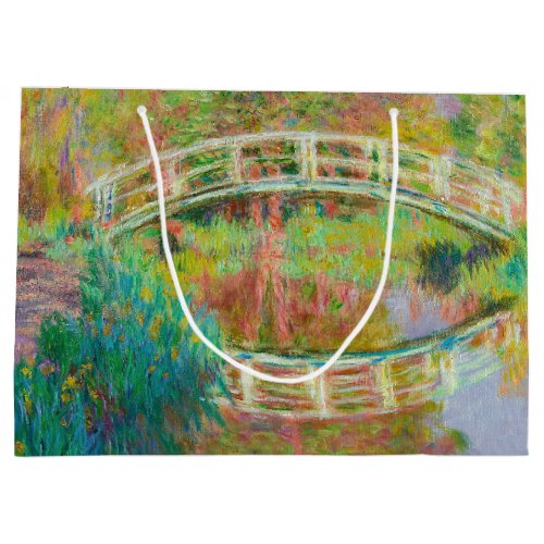 Claude Monet _ Japanese Footbridge Giverny Large Gift Bag