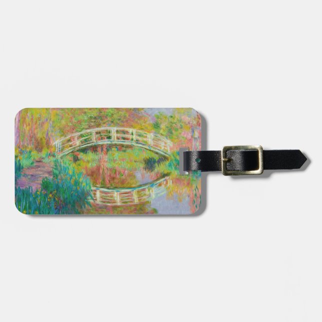 Claude Monet - Japanese Footbridge, Giverny Luggage Tag (Front Horizontal)