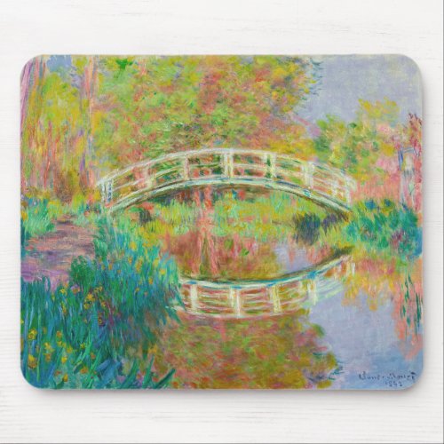 Claude Monet _ Japanese Footbridge Giverny Mouse Pad