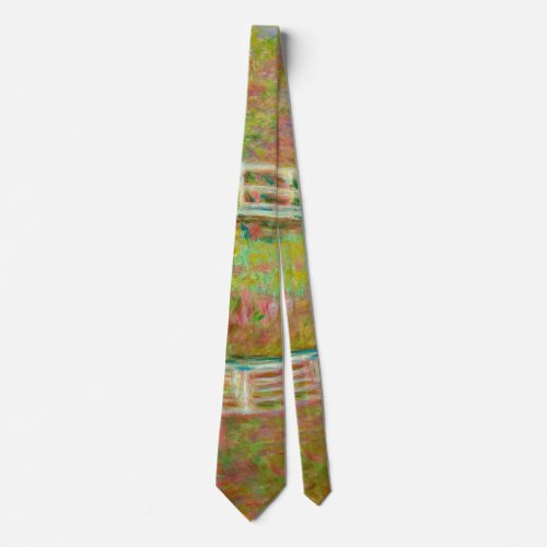 Claude Monet _ Japanese Footbridge Giverny Neck Tie