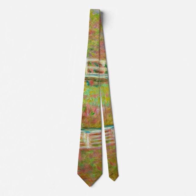 Claude Monet - Japanese Footbridge, Giverny Neck Tie (Front)