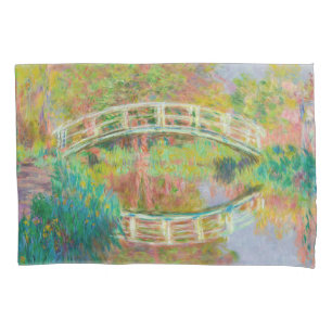 Claude Monet - Japanese Footbridge, Giverny Pillow Case