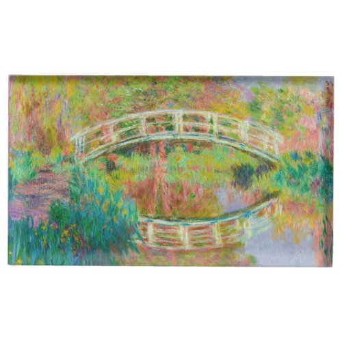 Claude Monet _ Japanese Footbridge Giverny Place Card Holder