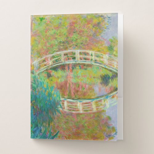Claude Monet _ Japanese Footbridge Giverny Pocket Folder