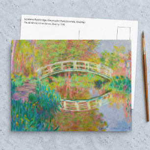 Claude Monet - Japanese Footbridge, Giverny Postcard
