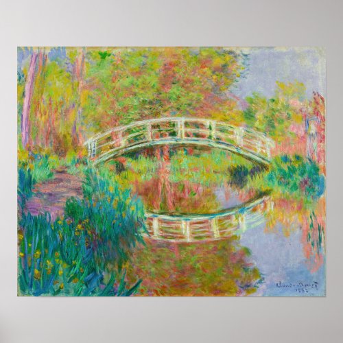 Claude Monet _ Japanese Footbridge Giverny Poster
