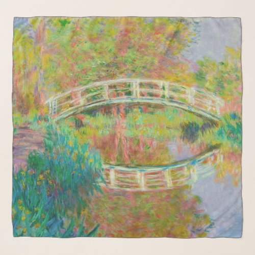 Claude Monet _ Japanese Footbridge Giverny Scarf