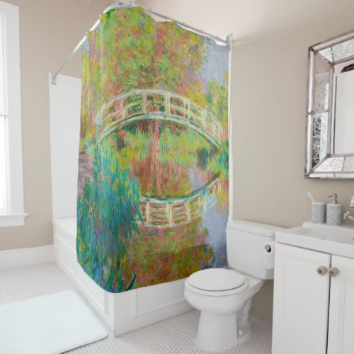 Claude Monet _ Japanese Footbridge Giverny Shower Curtain