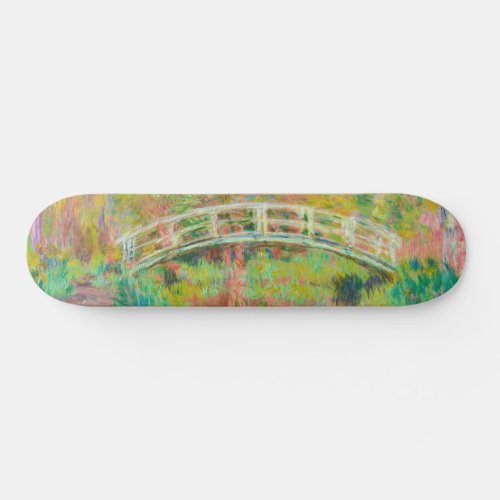 Claude Monet _ Japanese Footbridge Giverny Skateboard