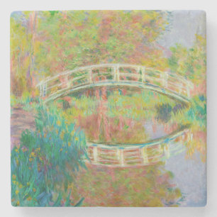 Claude Monet - Japanese Footbridge, Giverny Stone Coaster