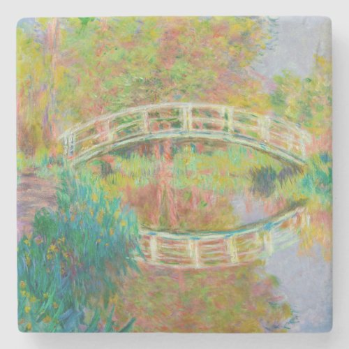 Claude Monet _ Japanese Footbridge Giverny Stone Coaster