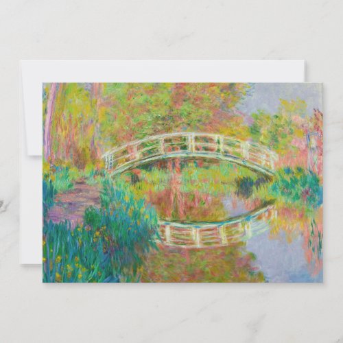 Claude Monet _ Japanese Footbridge Giverny Thank You Card