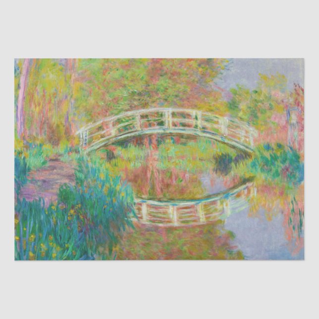 Claude Monet - Japanese Footbridge, Giverny Tissue Paper (Front)