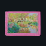 Claude Monet - Japanese Footbridge, Giverny Trifold Wallet<br><div class="desc">Japanese Footbridge,  Giverny (Le Pont japonais,  Giverny) - Claude Monet,  Oil on Canvas,  1895</div>