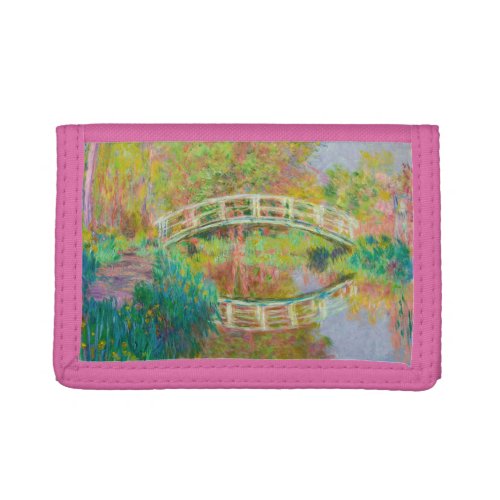 Claude Monet _ Japanese Footbridge Giverny Trifold Wallet