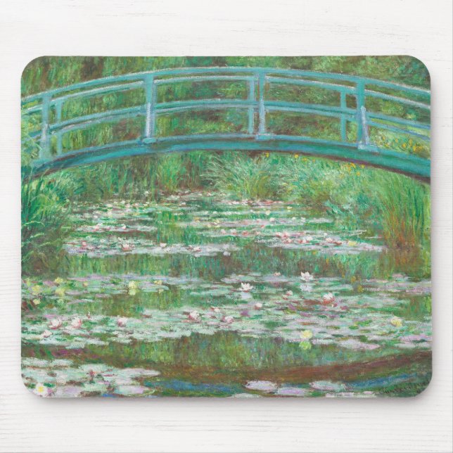 Claude Monet Japanese Footbridge. Impressionism Mouse Pad (Front)