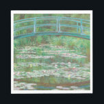 Claude Monet Japanese Footbridge. Impressionism  Napkins<br><div class="desc">Claude Monet "Japanese Footbridge" napkin. Summer water lily nature impressionism.</div>