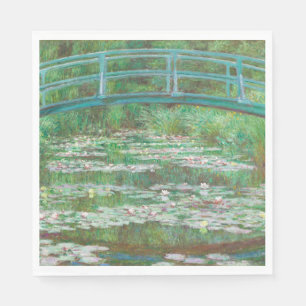 Claude Monet Japanese Footbridge. Impressionism  Napkins