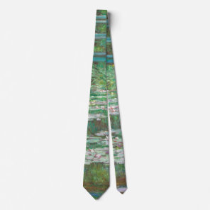 Claude Monet Japanese Footbridge. Impressionism Neck Tie