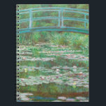Claude Monet Japanese Footbridge. Impressionism Notebook<br><div class="desc">Claude Monet "Japanese Footbridge" notebook. Summer water nature impressionism art.</div>