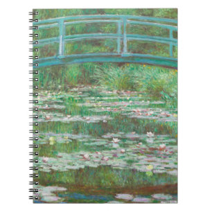 Claude Monet Japanese Footbridge. Impressionism Notebook