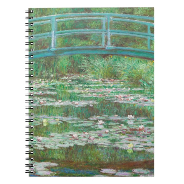 Claude Monet Japanese Footbridge. Impressionism Notebook (Front)