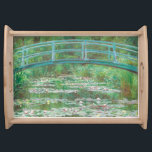 Claude Monet Japanese Footbridge. Impressionism Serving Tray<br><div class="desc">Claude Monet "Japanese Footbridge" serving tray.</div>