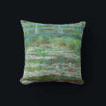 Claude Monet Japanese Footbridge. Impressionism Throw Pillow<br><div class="desc">Claude Monet "Japanese Footbridge" throw pillow. Impressionism art.</div>