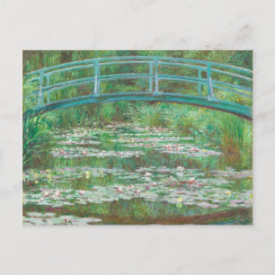 Claude Monet Japanese Footbridge. Impressionist  Postcard