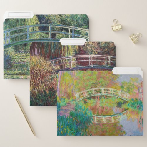 Claude Monet _ Japanese Footbridge in Giverny File Folder