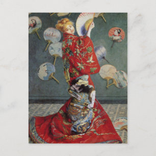 Claude Monet Japanese Kimono Postcard