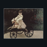 Claude Monet | Jean Monet on his Hobby Horse, 1872 Postcard<br><div class="desc">Jean Monet on his Hobby Horse,  1872 | by Claude Monet | Art Location: Metropolitan Museum of Art,  New York,  USA | French Artist | Image Collection Number: XIR238683</div>