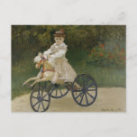Claude Monet - Jean Monet on his Hobby Horse Postcard<br><div class="desc">Jean Monet on his Hobby Horse by Claude Monet,  1872.</div>