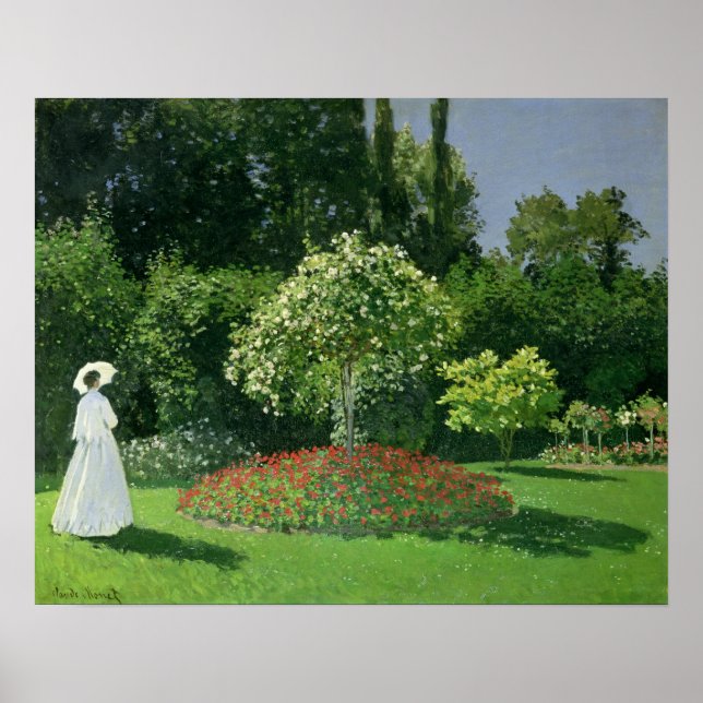 Claude Monet | Jeanne Marie Lecadre in the Garden Poster (Front)