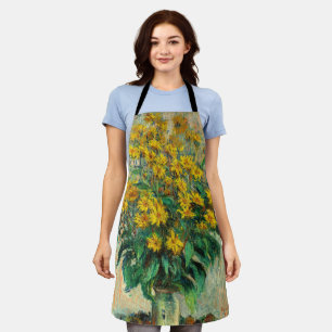 Claude Monet - Jerusalem Artichoke Flowers Apron
