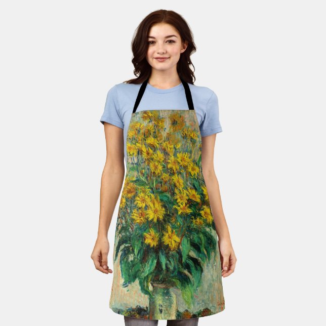 Claude Monet - Jerusalem Artichoke Flowers Apron (Worn)