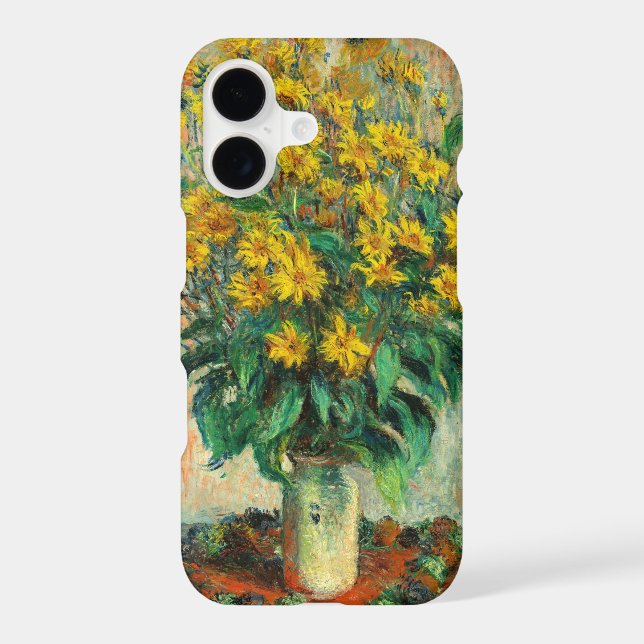 Claude Monet - Jerusalem Artichoke Flowers Case-Mate iPhone Case (Back)
