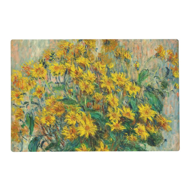 Claude Monet - Jerusalem Artichoke Flowers Placemat (Front)
