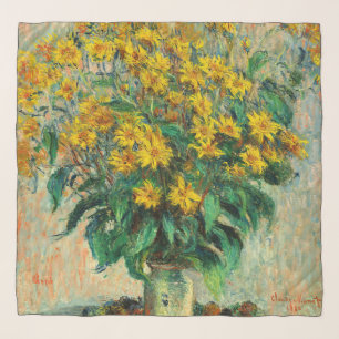 Claude Monet - Jerusalem Artichoke Flowers Scarf