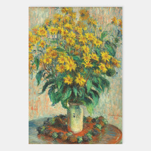 Claude Monet - Jerusalem Artichoke Flowers Wrapping Paper Sheets