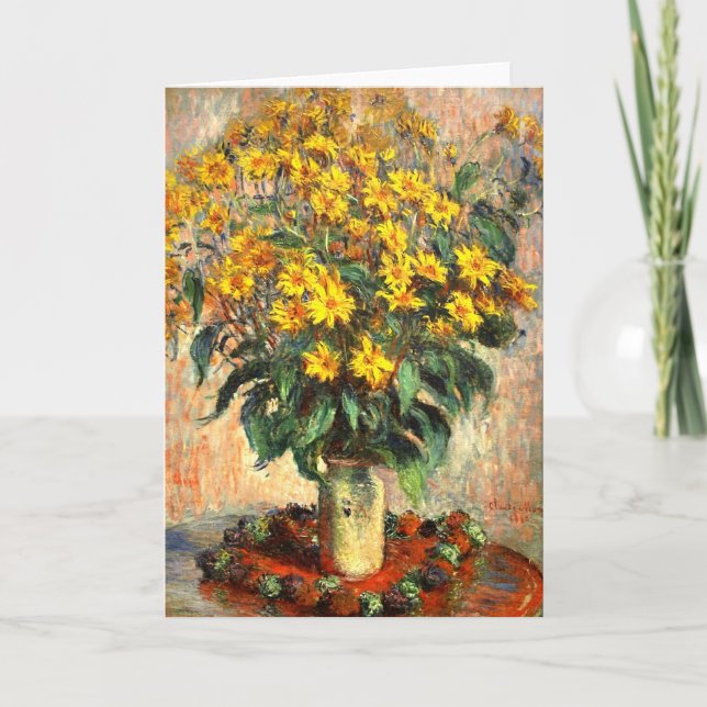 Claude Monet: Jerusalem Artichokes Card (Front)