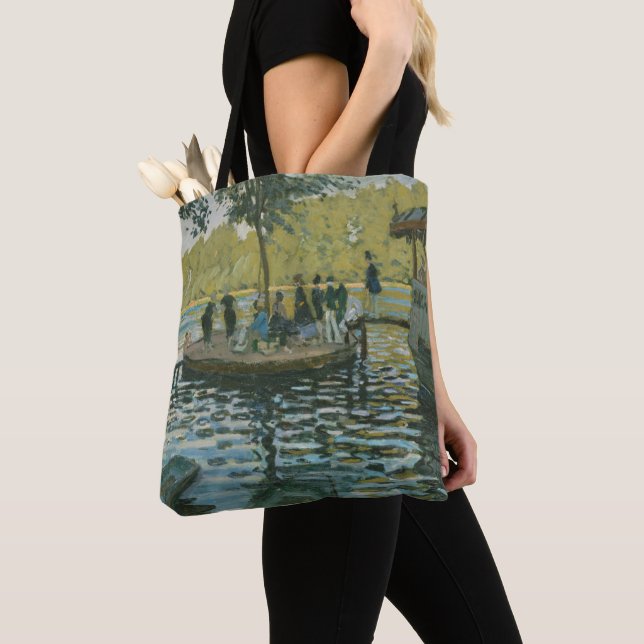 Claude Monet | La Grenouillere Tote Bag (Close Up)