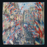 Claude Monet - La Rue Montorgueil - Paris Bandana<br><div class="desc">La Rue Montorgueil a Paris fete du 30 juin 1878. By Claude Monet in 1878.</div>