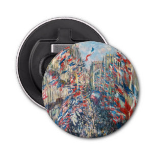 Claude Monet - La Rue Montorgueil - Paris Bottle Opener