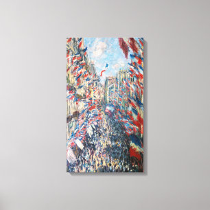 Claude Monet - La Rue Montorgueil - Paris Canvas Print