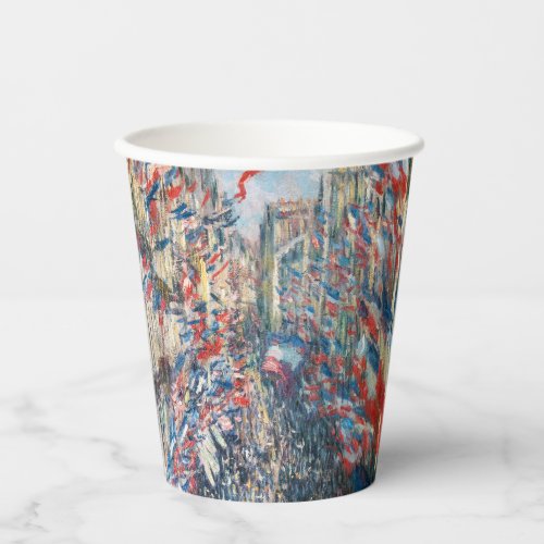 Claude Monet _ La Rue Montorgueil _ Paris Cloth Paper Cups